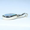 Natural Australian Boulder Opal and Diamond Gold Pendant (12mm x 7mm) Code - Z71