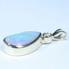 Natural Australian Boulder Opal and Diamond Gold Pendant (13mm x 9mm) Code - Z67