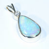 10k Gold - Solid Queensland Boulder Opal - Natural Diamond