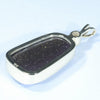 Natural Australian Boulder Opal and Diamond Gold Pendant (21mm x 13mm) Code - Z65