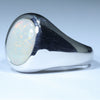 Sterling Silver - Solid Coober Pedy Dark Opal