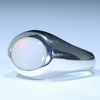 Sterling Silver - Solid Coober Pedy White Opal
