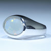 Sterling Silver - Solid Coober Pedy Dark Opal 