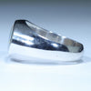 Coober Pedy Solid Opal Mens Silver Ring - Size 10.5 Code - MR65