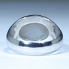 Coober Pedy Solid Opal Mens Silver Ring - Size 10.5 Code - MR65
