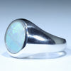 Sterling Silver - Solid Coober Pedy Dark Opal