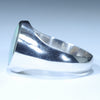 Coober Pedy Solid Opal Mens Silver Ring - Size 11 Code - MM64