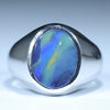 Silver Opal Ring - Australian Opal Shop- 186 Brisbane Rd - Gold Coast - Qld