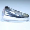 Lighting Ridge Crystal Opal Mens Silver Ring - Size 11 Code MR79