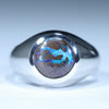 Silver Opal Men's Ring - Australian Opal Shop - 186 Brisbane Rd - Gold Coast
