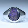 Silver Opal Men's Ring - Australian Opal Shop - Gold Coast - Qld