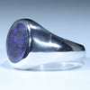 Sterling Silver - Solid Lightning Ridge Dark Crystal Opal