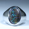 Silver Opal Ring - Australian Opal Shop - 186 Brisbane Rd - Gold Coast - Qld