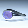 Sterling Silver - Solid Lightning Ridge Dark Crystal Opal