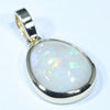 Coober Pedy White Opal Gold Pendant (12.5mm x 10mm) Code - Z12J