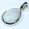 Coober Pedy White Opal Gold Pendant (12.5mm x 10mm) Code - Z12J