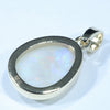 Coober Pedy White Opal Gold Pendant (12.5mm x 10mm) Code - Z12J