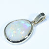 Coober Pedy White Opal Gold Pendant (12.5mm x 10mm) Code - Z12J