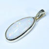 Coober Pedy White Opal Gold Pendant (19mm x 9mm) Code - Z77