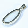 Coober Pedy White Opal Gold Pendant (19mm x 9mm) Code - Z77
