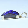 Natural Solid Australian Boulder Opal and Diamond Gold Pendant (17.5mm x 12mm) Code - Z104