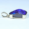 Natural Solid Australian Boulder Opal and Diamond Gold Pendant (17.5mm x 12mm) Code - Z104