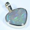 Lightning Ridge Solid Crystal Opal Gold Pendant (15mm x 13mm ) Code - Z110