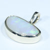 Coober Pedy Solid Opal Gold Pendant (14mm x 8mm) Code - Z102