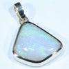 Coober Pedy Solid Opal Gold Pendant (15mm x 14mm) Code - Z109