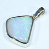 Coober Pedy Solid Opal Gold Pendant (15mm x 14mm) Code - Z109