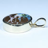 Queensland Boulder Opal Matrix Gold Pendant (21mm x 15mm) Code - Z101