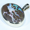 Queensland Boulder Opal Matrix Gold Pendant (21mm x 15mm) Code - Z101