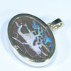 Queensland Boulder Opal Matrix Gold Pendant (21mm x 15mm) Code - Z101
