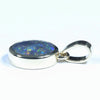 Lightning Ridge Solid Black Opal Gold Pendant (9mm x 6.5mm ) Code - Z76