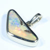 Natural Solid Australian Boulder Opal Gold Pendant (16mm x 7.5mm) Code - Z113