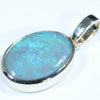 Lightning Ridge Dark Opal  Gold Pendant (13mm x 9.5mm) Code - Z111
