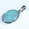 Lightning Ridge Dark Opal  Gold Pendant (13mm x 9.5mm) Code - Z111
