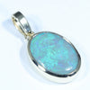 Lightning Ridge Dark Opal  Gold Pendant (13mm x 9.5mm) Code - Z111