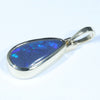 Lightning Ridge Solid Black Opal Gold Pendant (12.5mm x 6.5mm ) Code - Z75