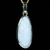 Coober Pedy White Opal Gold Pendant (19mm x 9mm) Code - Z77