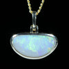 Coober Pedy Solid Opal Gold Pendant (14mm x 8mm) Code - Z102