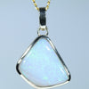 Coober Pedy Solid Opal Gold Pendant (15mm x 14mm) Code - Z109