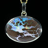 Queensland Boulder Opal Matrix Gold Pendant (21mm x 15mm) Code - Z101