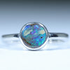 Silver Opal Ring - Australian Opal Shop - 186 Brisbane Rd - Gold Coast - Qld