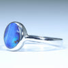Australian Solid Boulder Opal Silver Ring - Size 8.25 CC640