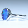 Australian Solid Boulder Opal Silver Ring - Size 8.25 CC640