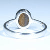 Australian Solid Boulder Opal Silver Ring - Size 8.25 CC640