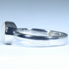 Coober Pedy Solid White Opal Silver Ring - Size 9 Code CC663