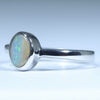 Australian Solid Boulder Opal Silver Ring - Size 5.25 CC617