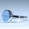 Australian Solid Boulder Opal Silver Ring - Size 5.75 CC636